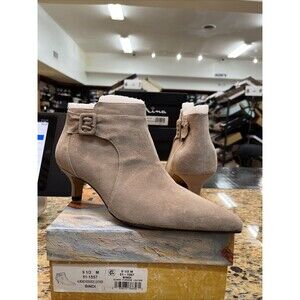 Bella Vita Womens Bindi Dress Fashion Booties Almond Kid Suede Leather Size 9.5M